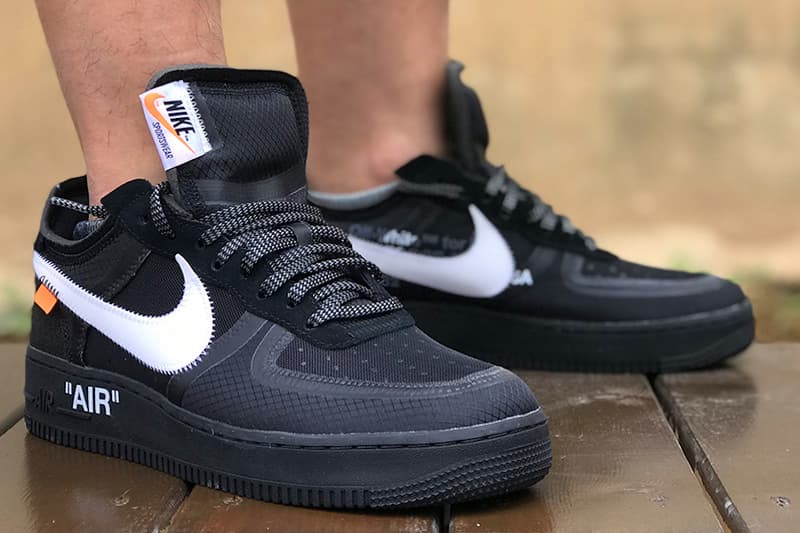 nike air force 1 off white low black