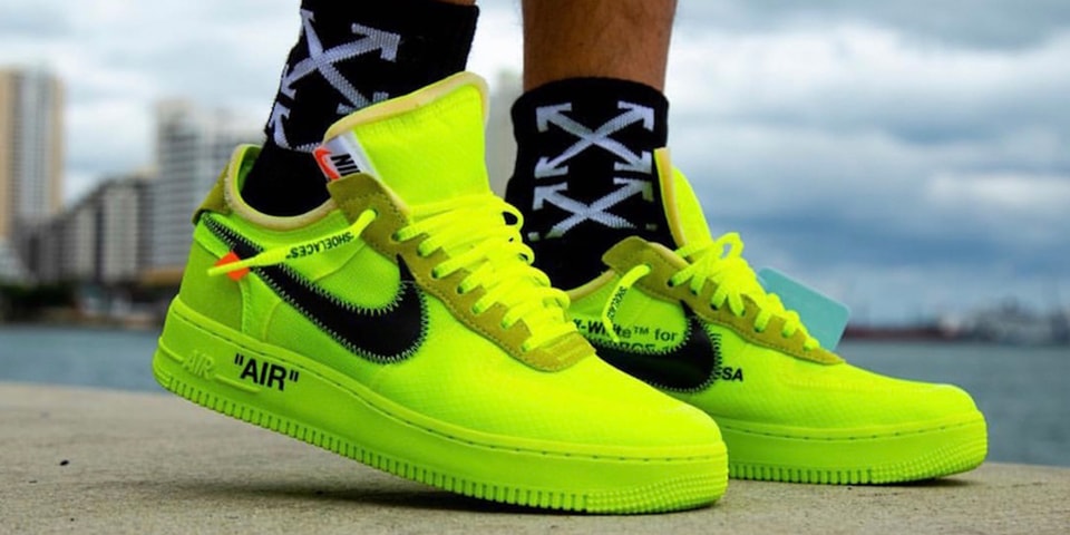 air force x off white fluo