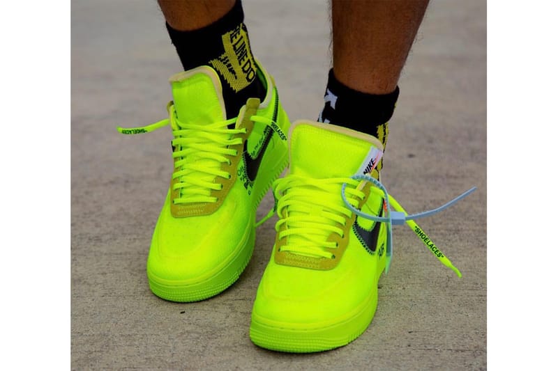 Off-White™ x Nike 聯乘Air Force 1「Volt」上架情報公佈| Hypebeast