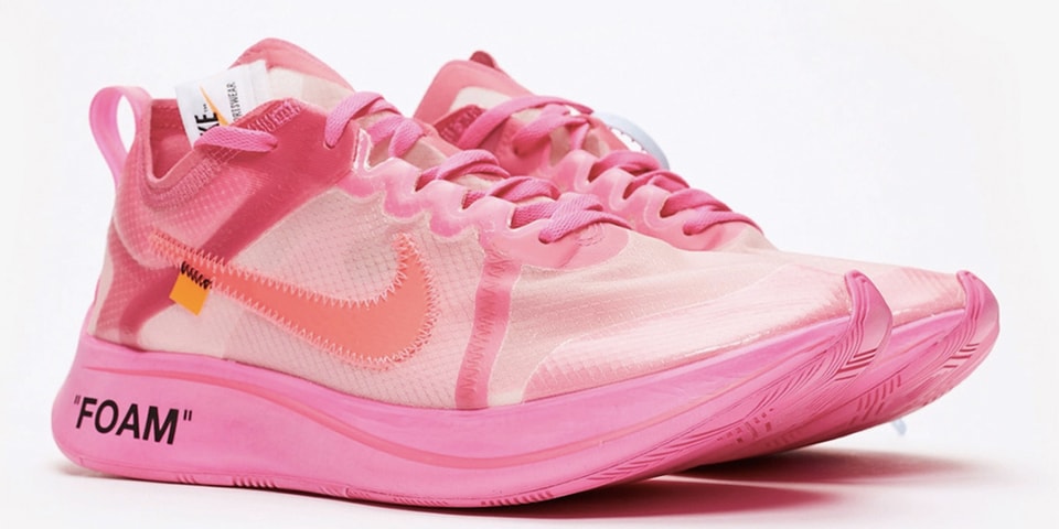 è¿è³ Off-White⢠x Nike Zoom Fly SP ææ°è¯ä¹é
è²ãRacer Pinkã | HYPEBEAST