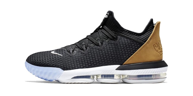 lebron 16 low black and gold