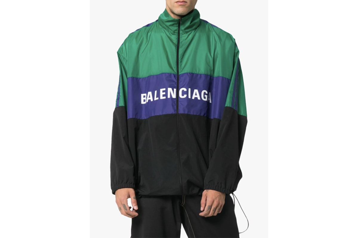 Balenciaga Track jack met logoprint en contrastbies de