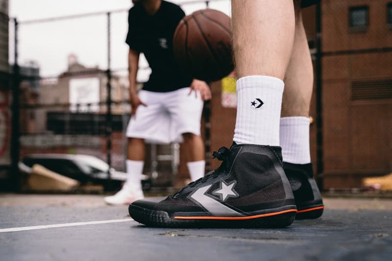 converse all star bb evo on feet