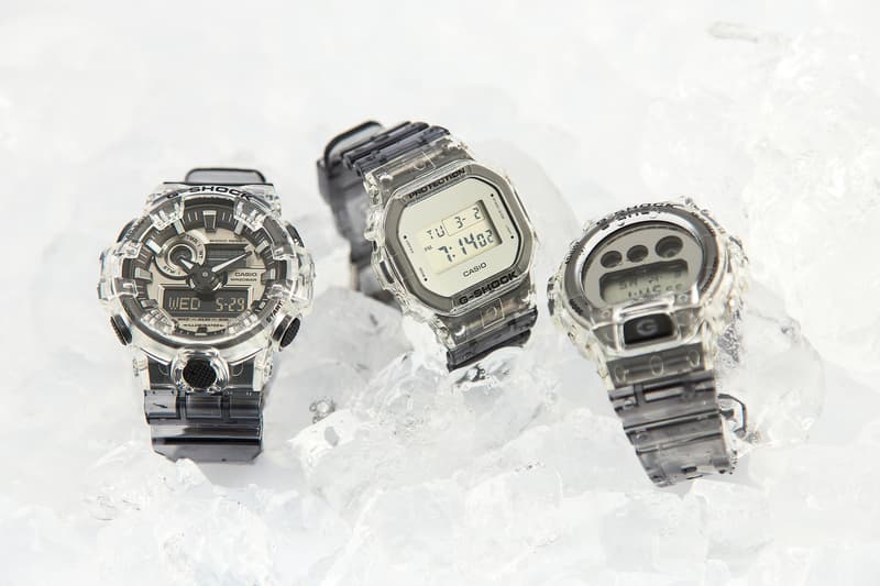 g shock super clear skeleton