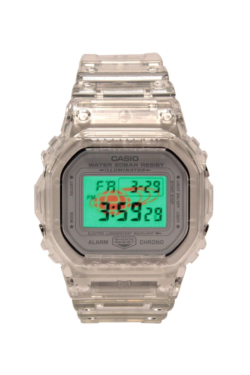 BEAMS x G-Shock 全新聯名透明DW-5600 錶款發佈| Hypebeast