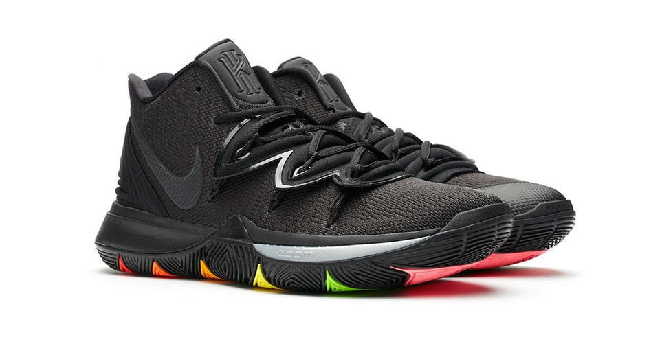 kyrie 5 rainbow black