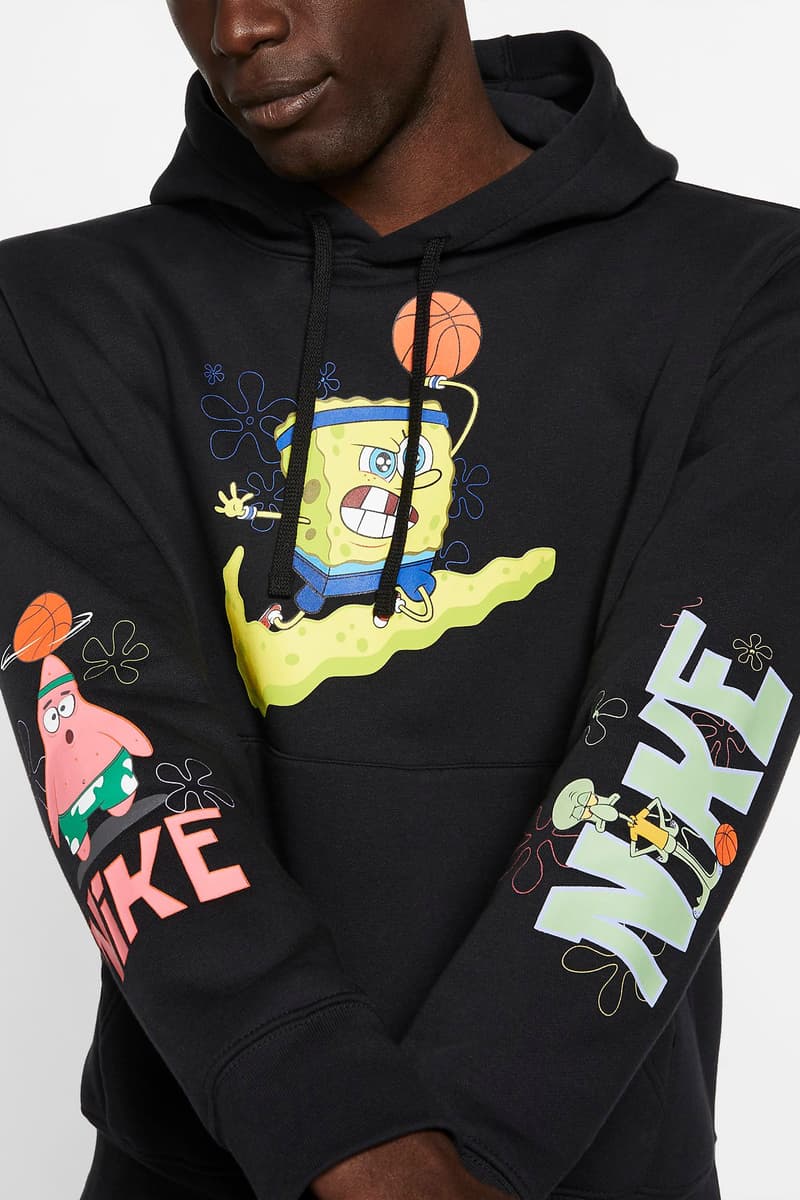 spongebob wearing nike