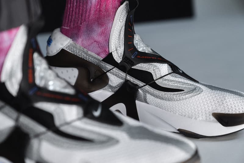 nike adapt huarache on feet