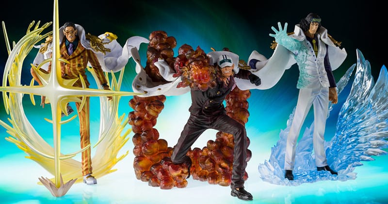 三大將參上− BANDAI SPIRITS 推出《ONE PIECE》青雉、赤犬及黃猿模型 