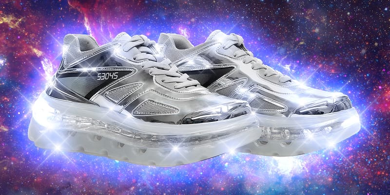 靴 SHOES53045 Bump Air Silver High-Top SHOES53045 Bump Air Silver High-Top