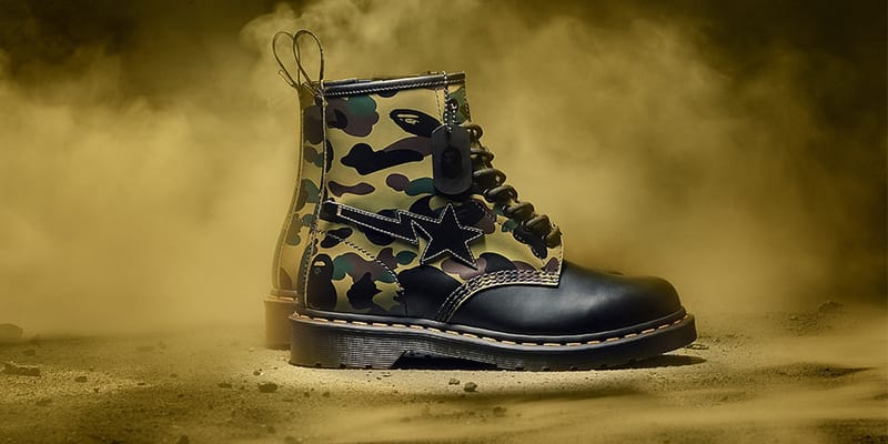 A BATHING APE® × Dr. Martens 全新聯乘1460 靴款正式登場| Hypebeast