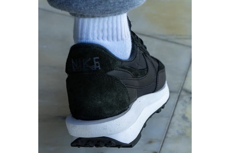 nike sacai ld waffle on feet