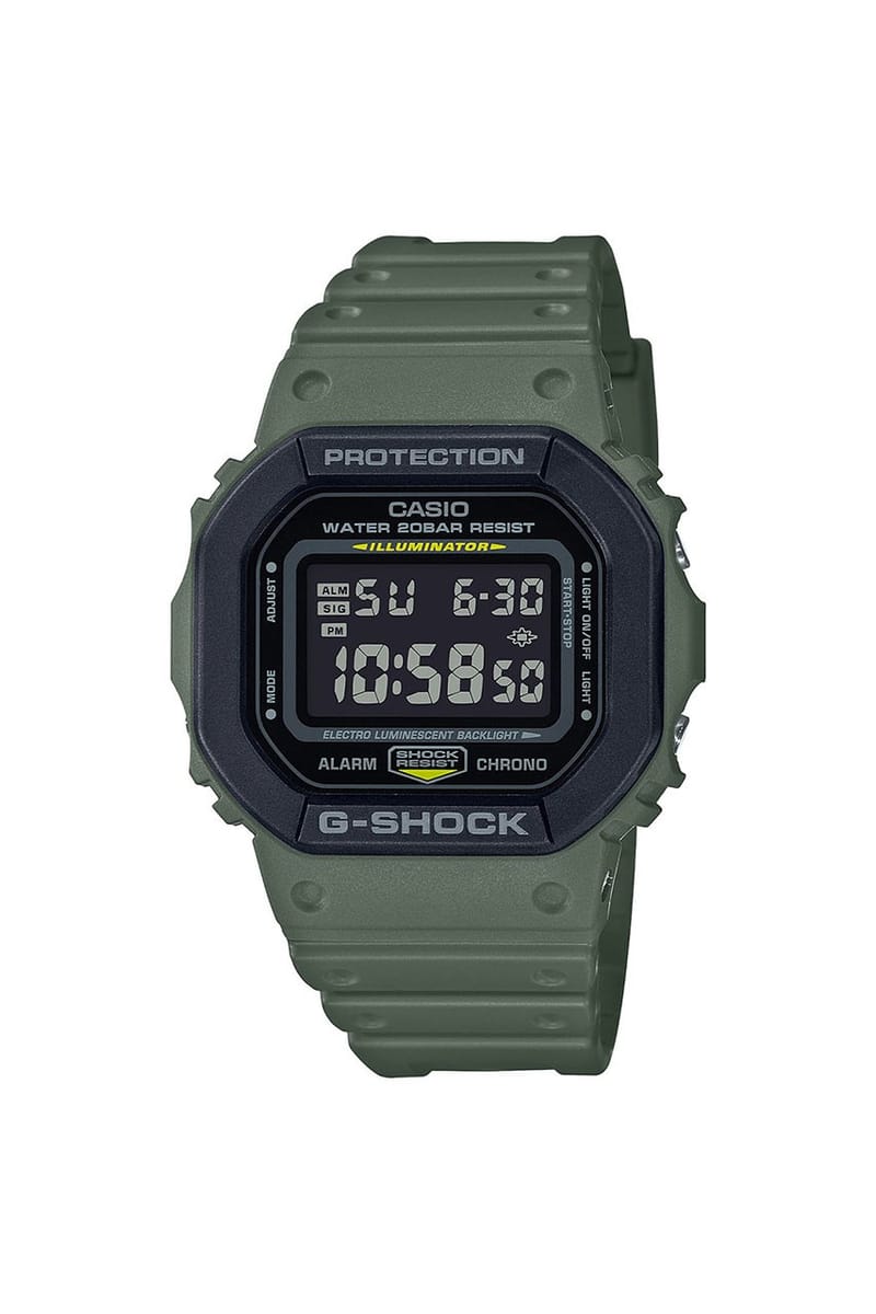 G-SHOCK 推出DW-5600 和GA-2000 全新配色「Utility」別注腕錶| Hypebeast