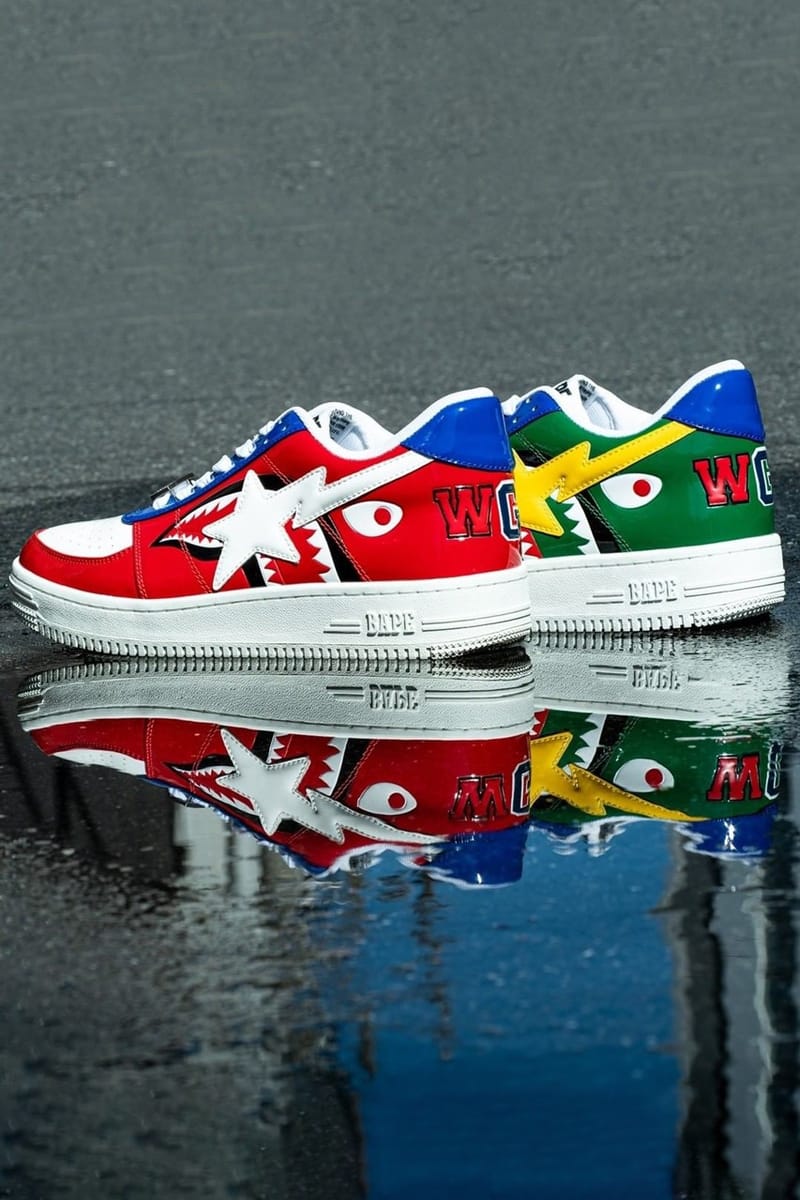 A BATHING APE® 為經典鞋款BAPESTA 推出全新鯊魚別注款式| Hypebeast