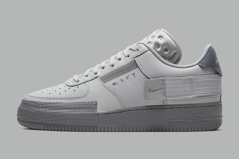 nike air force 1 triple grey