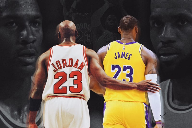 Michael jordan hot sale lebron james