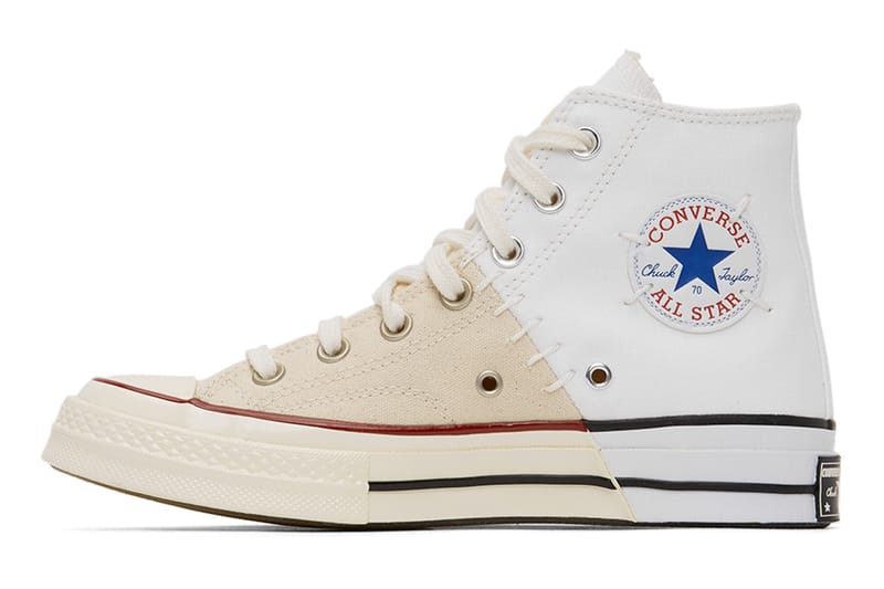 Converse 推出全新拼接解構White & Off-White Reconstructed Chuck 70