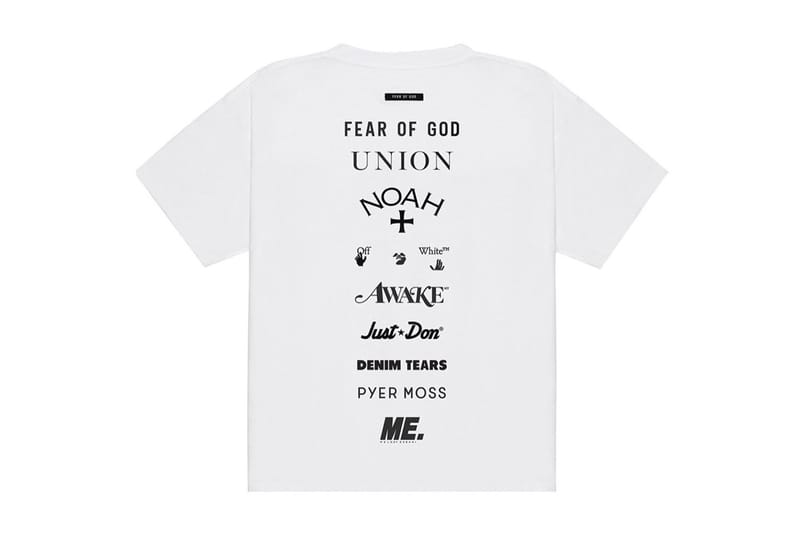 Fear of God 攜手Off-White™、Union LA、NOAH 等品牌打造慈善紀念T