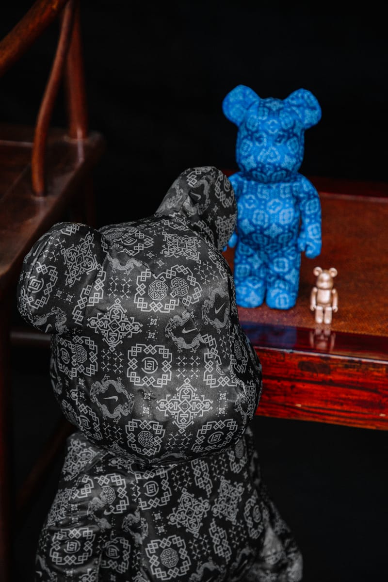 CLOT x Nike x Medicom Toy 三方聯乘BE@RBRICK 1000% 發售情報