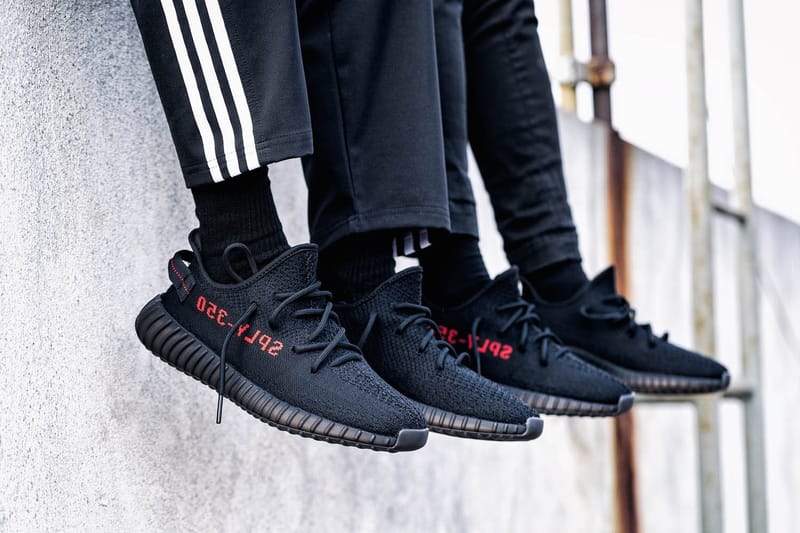 Yeezy 350 v2 sale black red restock