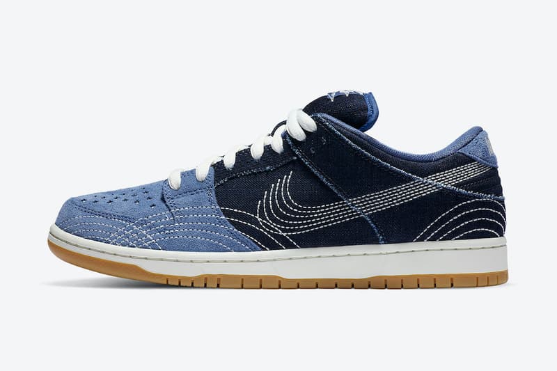 nike sb dunk low denim gum