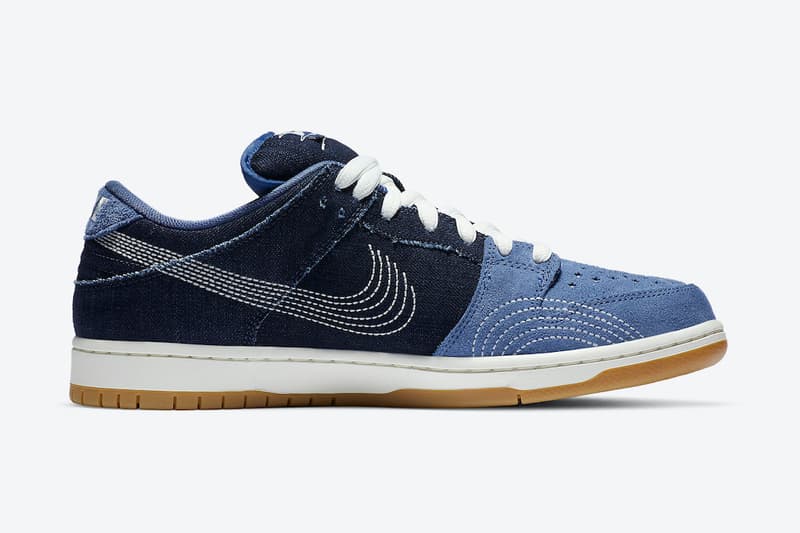 nike sb dunk low denim gum