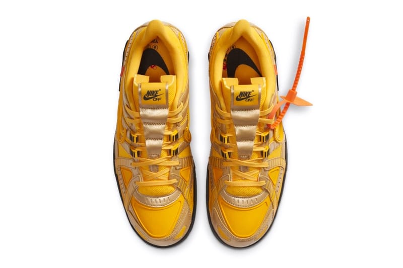 Off-White™ x Nike Air Rubber Dunk 最新聯名「University Gold」發售