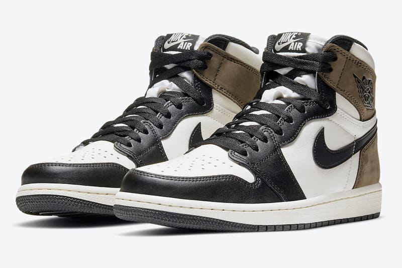 美品NIKE AJ1 HIGH OG SAIL/DARK MOCHA-BLACK-