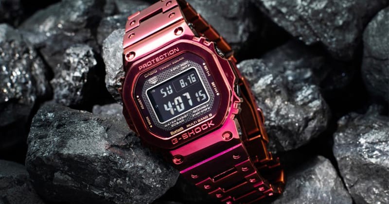 G-Shock 不鏽鋼系列Full Metal 5000 全新紅色錶款發佈| Hypebeast