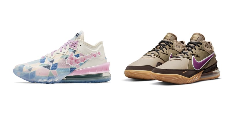 atmos x Nike LeBron 18 Low 最新聯名鞋款「Viotech」、「Sakura」正式