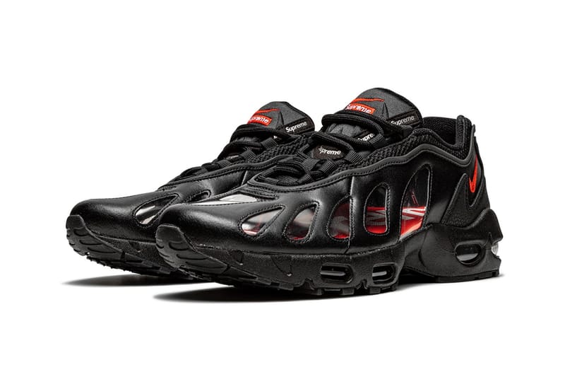 Supreme x Nike Air Max 96 最新聯名鞋款「Black」率先登場| Hypebeast