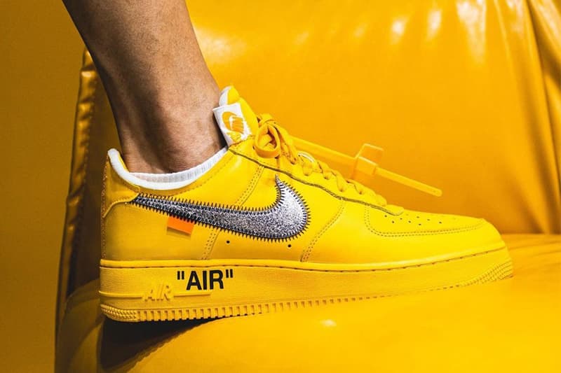 off white x air force 1 low university gold