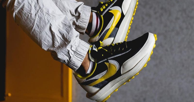 近賞UNDERCOVER x sacai x Nike LDWaffle「Bright Citron」上腳圖輯