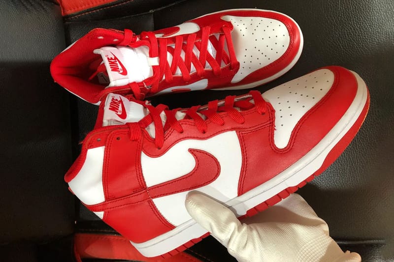 率先預覽Nike Dunk High「University Red」經典配色| Hypebeast