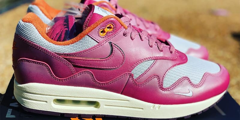 Patta x Nike Air Max 1 聯乘鞋款最新配色「Night Maroon」率先曝光