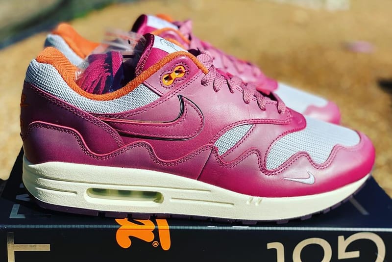 Patta x Nike Air Max 1 聯乘鞋款最新配色「Night Maroon」率先