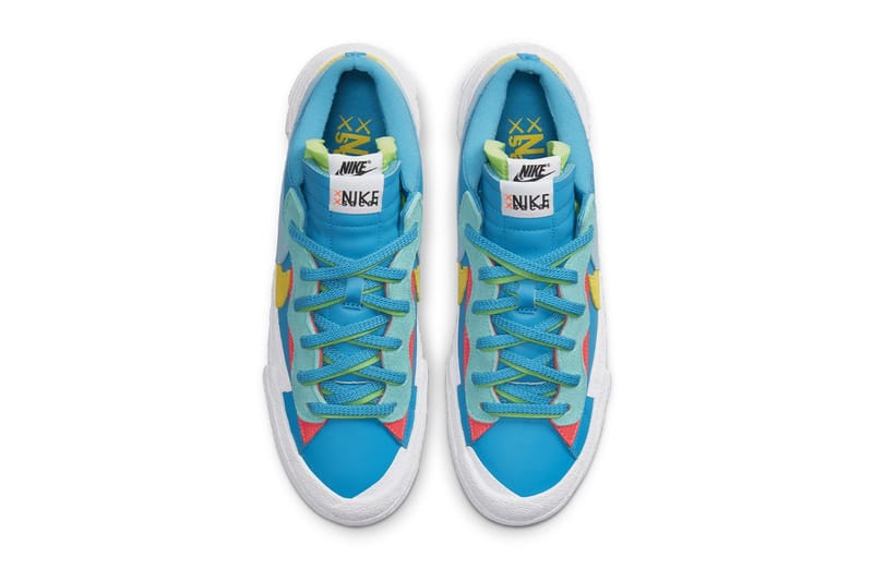 KAWS x sacai x Nike Blazer Low「Neptune Blue」官方圖輯率先公佈