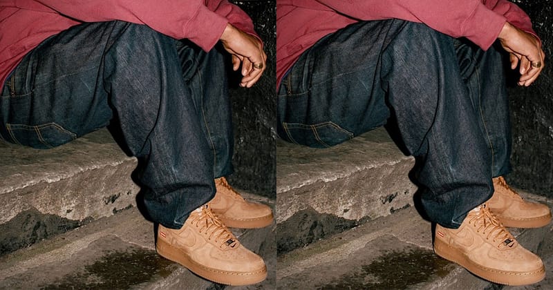 Supreme x Nike Air Force 1 最新配色「Wheat」正式發佈| Hypebeast