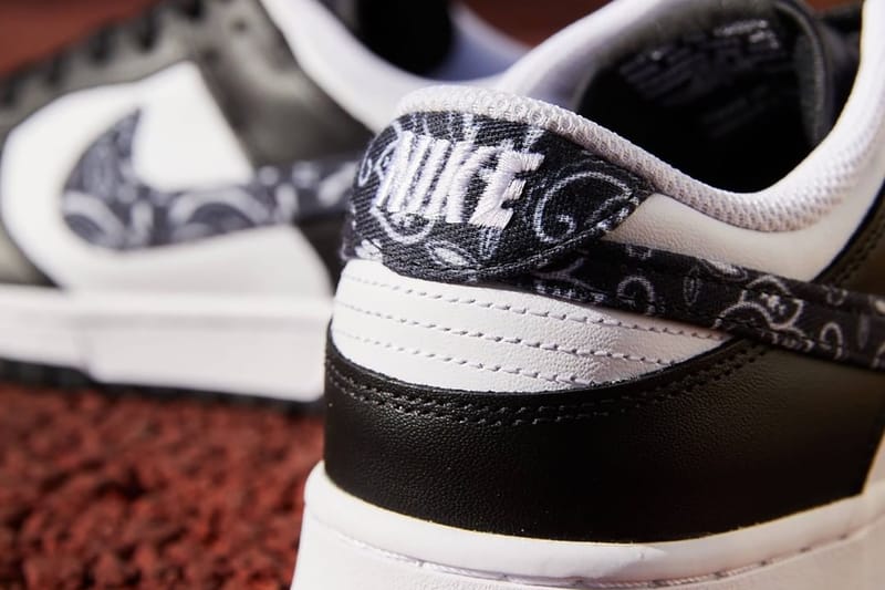 nike dunk low panda paisley