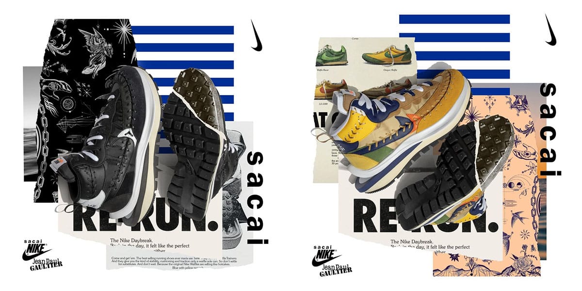 Jean Paul Gaultier x sacai x Nike Vaporwaffle 聯乘鞋款補貨資訊公佈 