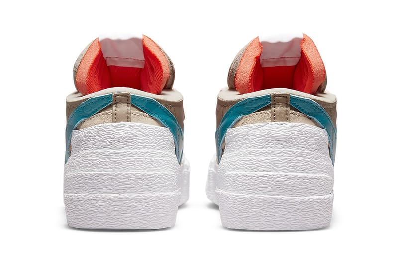 KAWS x sacai x Nike Blazer Low 三方聯名配色「Reed」即將發售| Hypebeast