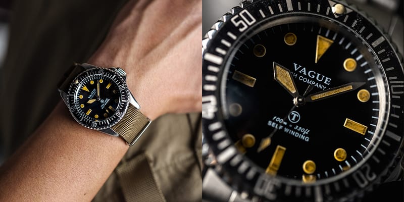 日本腕錶品牌Vague Watch Co. 攜手HOAX 復刻70 年代英軍潛水錶款 