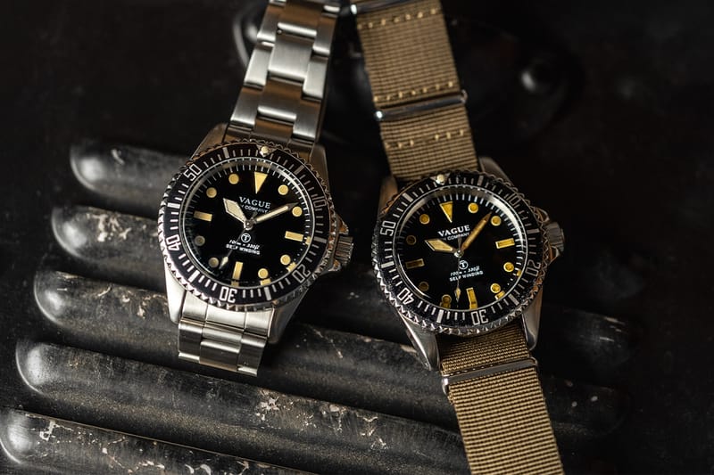 日本腕錶品牌Vague Watch Co. 攜手HOAX 復刻70 年代英軍潛水錶款 