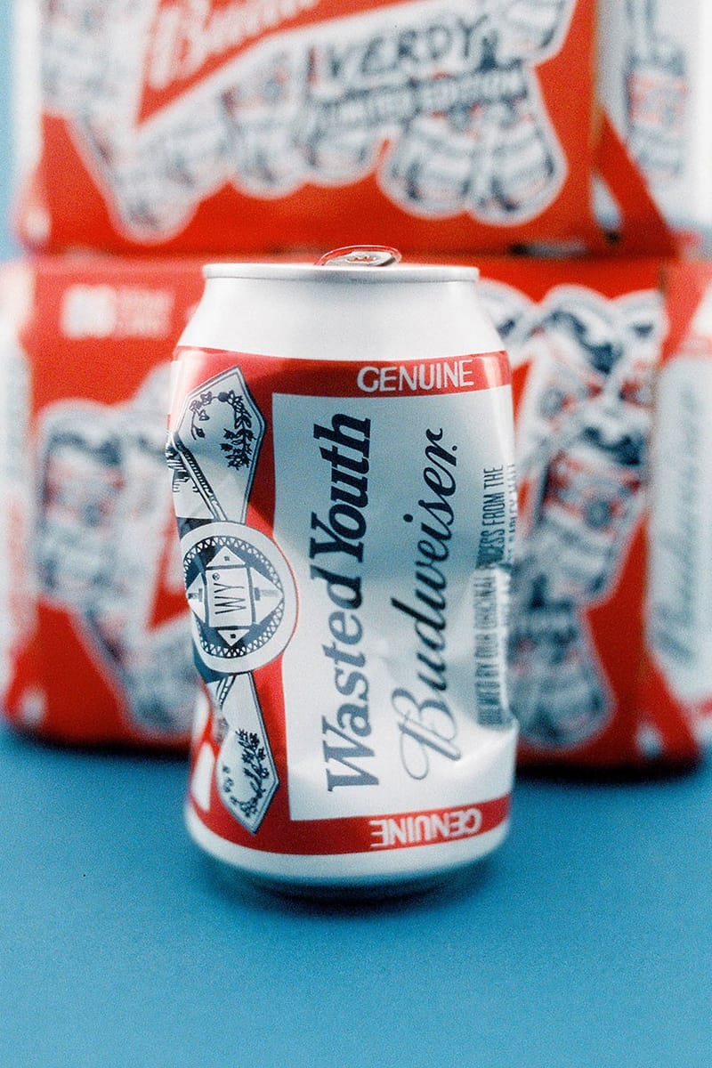 VERDY 攜手Budweiser 推出最新「Wasted Youth」主題聯名啤酒| Hypebeast