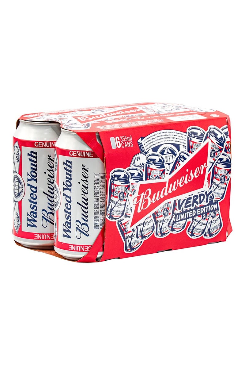 VERDY 攜手Budweiser 推出最新「Wasted Youth」主題聯名啤酒| Hypebeast