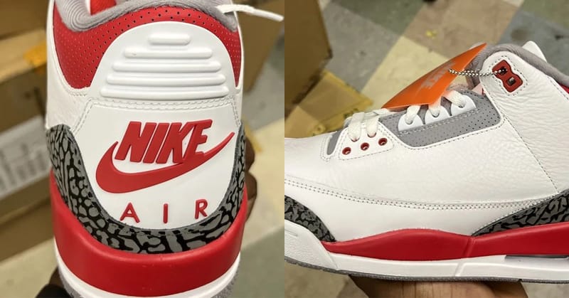 率先預覽Air Jordan 3 OG 最新復刻配色「Fire Red」 | Hypebeast