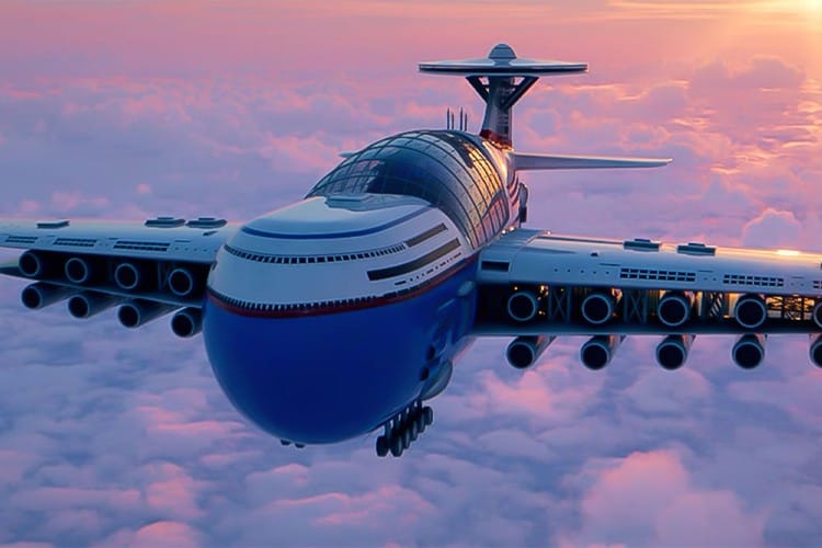 設計師打造可容納5000 人「Sky Cruise」空中酒店概念飛機| Hypebeast