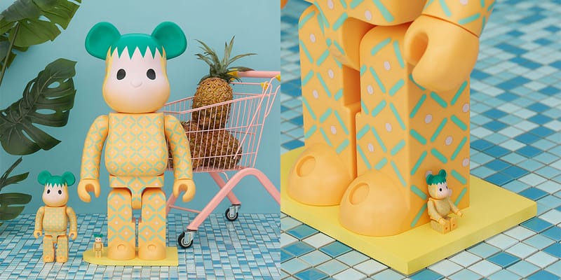 CLOT x Medicom Toy Pink Pineapple BE@RBRICK 最新聯名公仔 