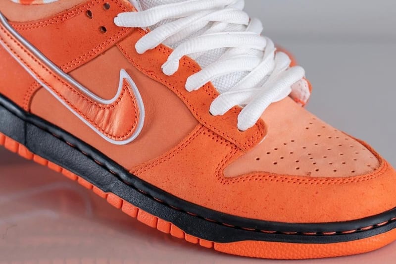 率先近賞Concepts x Nike SB Dunk Low 最新配色「Orange Lobster」上腳