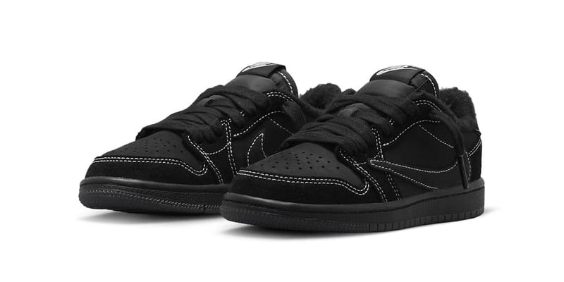 Travis Scott x Air Jordan 1 Low「Black Phantom」幼兒尺碼官方圖輯